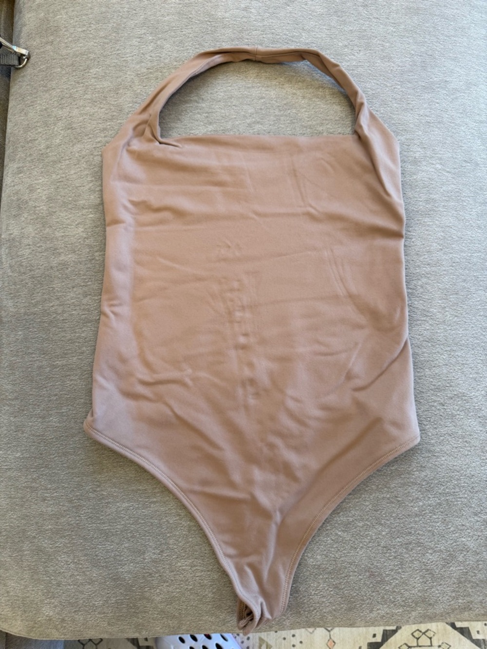 Abercrombie & Fitch Tan Ribbed Bodysuit